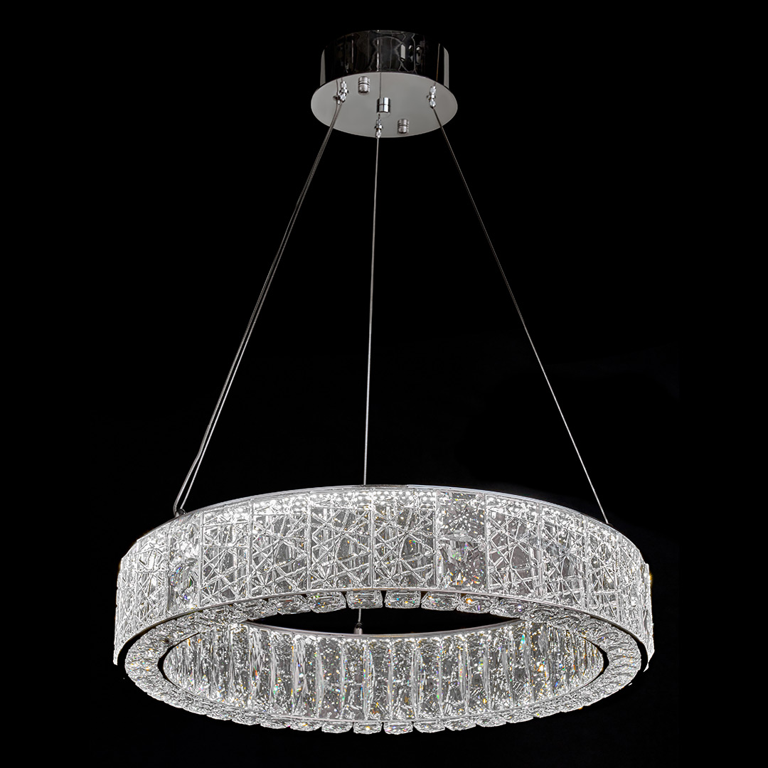 Люстра подвесная Ravissement Chrome FL1068-6P из хрусталя — Fluorite