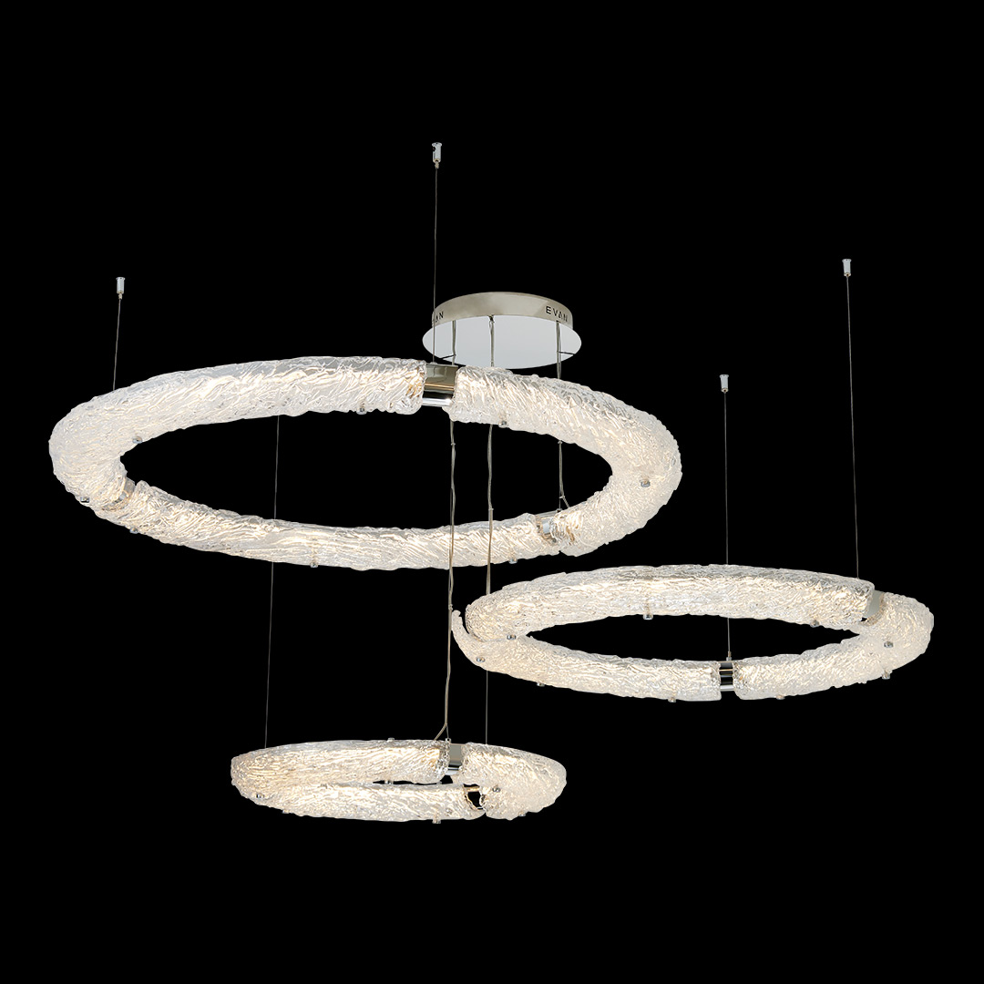 Люстра подвесная Rudeza Chrome FL1179-30P из стекла — Fluorite