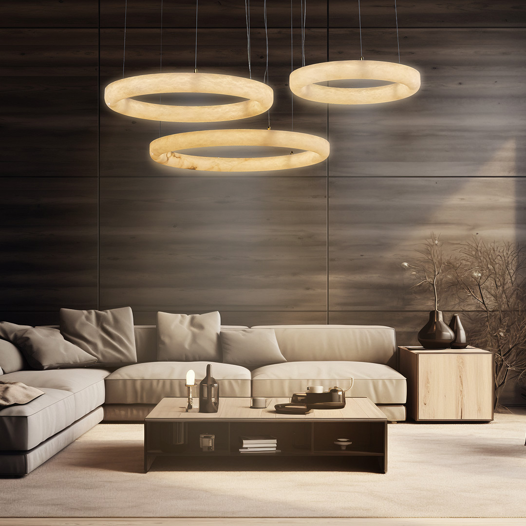 Подвесная люстра Modum FL1031-30PW из испанского алебастра — Fluorite — фото 6