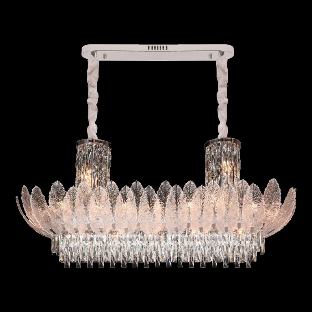 Люстра подвесная Florens Chrome FL1055-27P из хрусталя — Fluorite