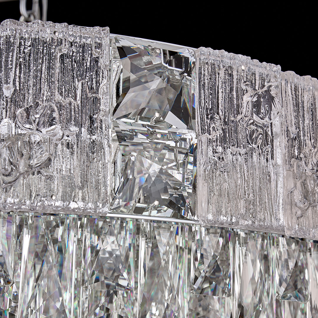 Люстра подвесная Delight Chrome FL1088-10P из хрусталя — Fluorite — фото 3