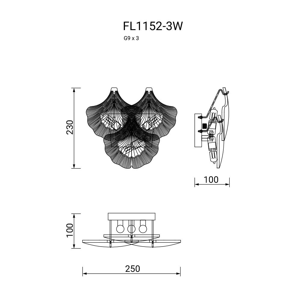 Бра Infinita FL1152-3W