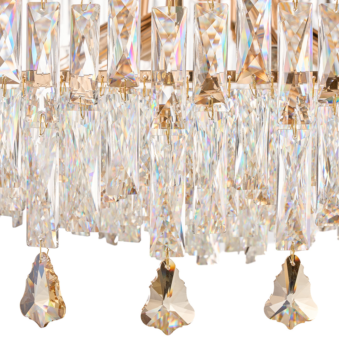 Люстра подвесная The Empress Gold FL1061-22P из хрусталя — Fluorite — фото 4