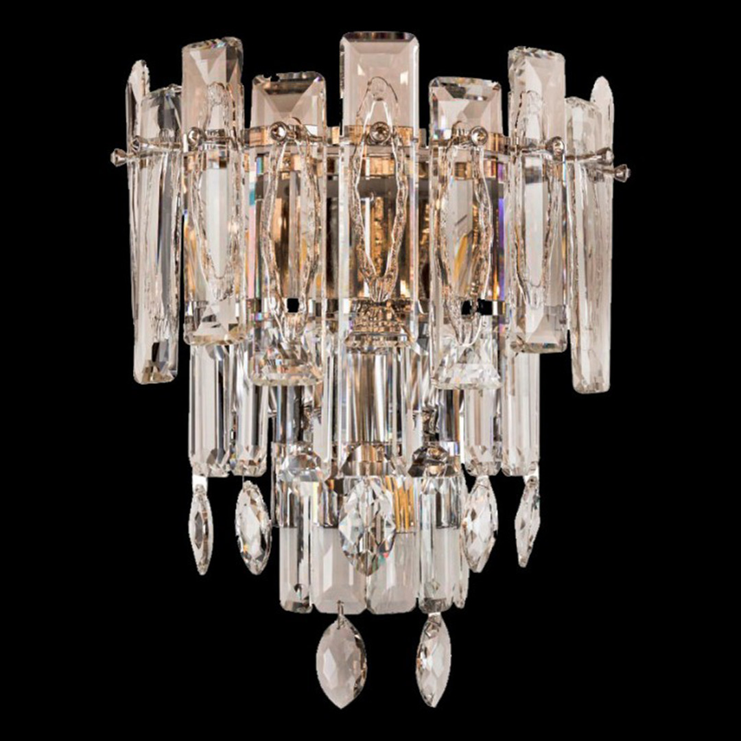 Бра Constancia Chrome FL1064-3W из хрусталя — Fluorite