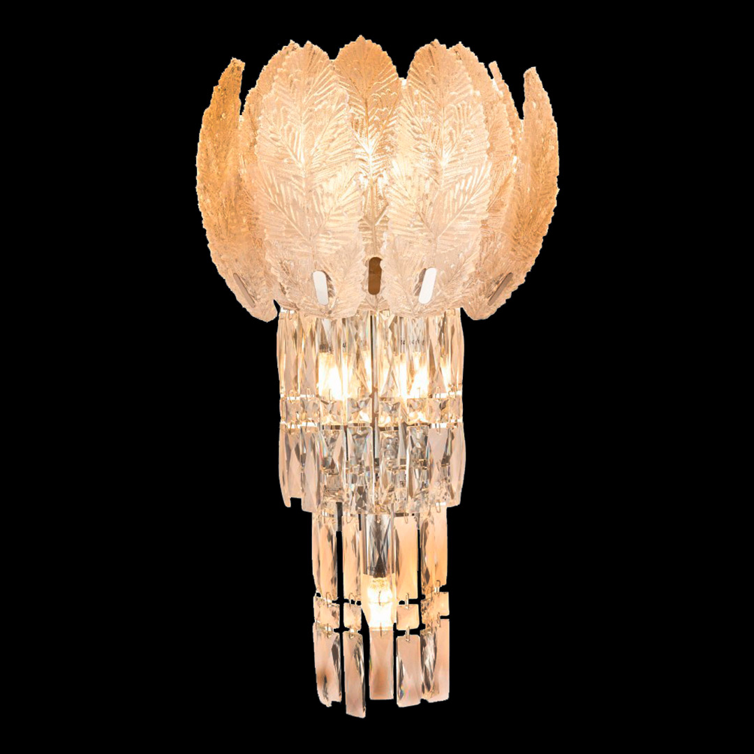 Бра Florens Chrome FL1055-6WS из хрусталя — Fluorite
