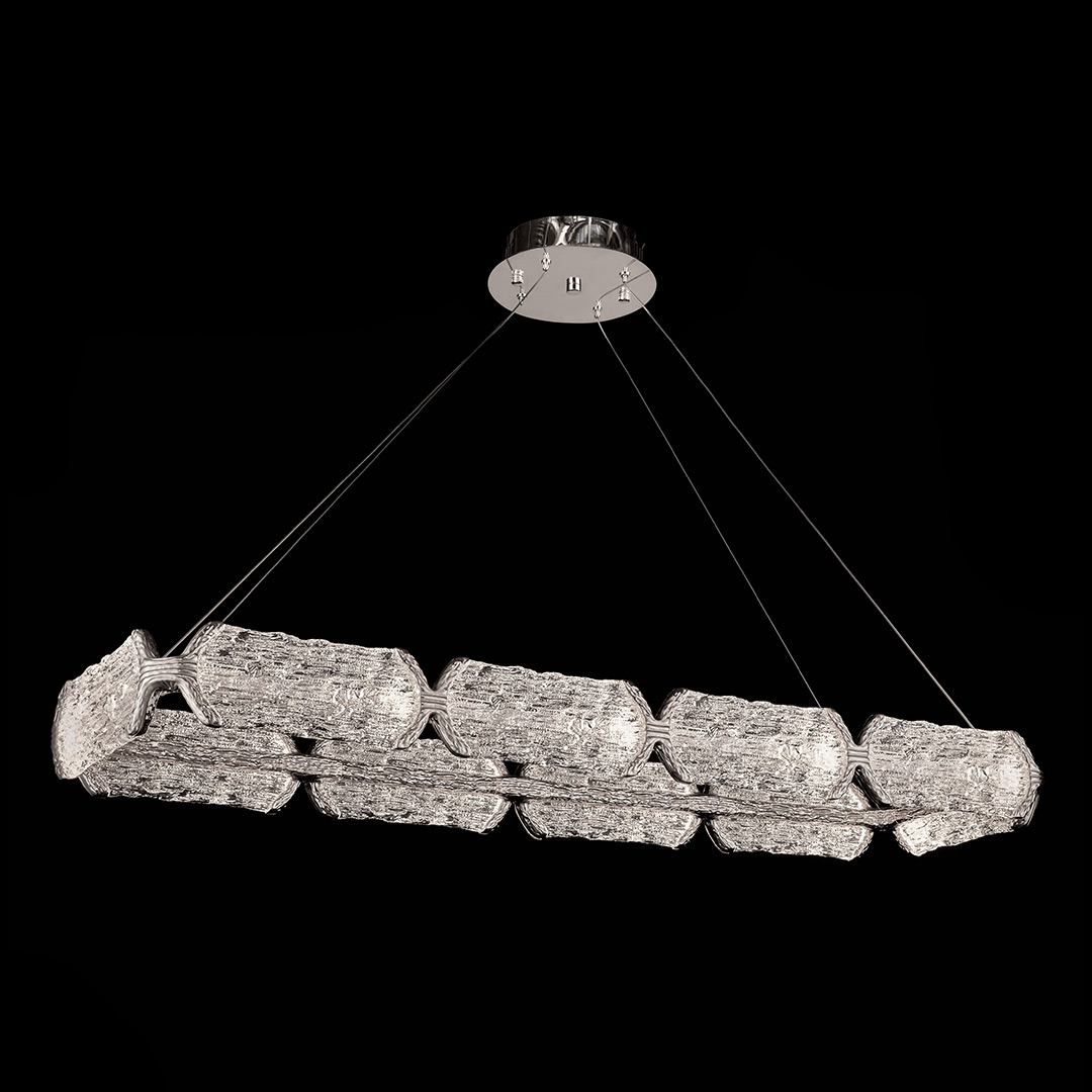 Люстра подвесная Epico Silver FL1150-9P из смолы — Fluorite