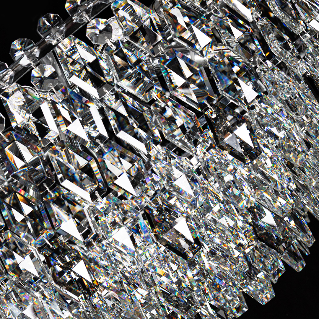 Люстра подвесная Sovrana Chrome FL1191-22P из хрусталя — Fluorite — фото 3