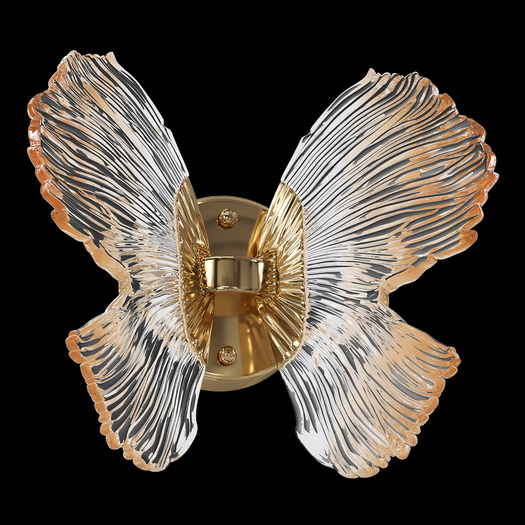 Бра Borboleta Yellow FL1103-1W4 из смолы — Fluorite — фото 2