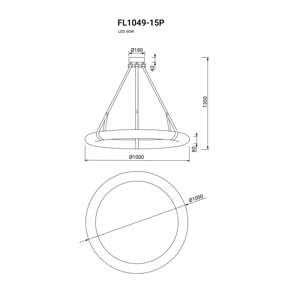 Подвесная люстра Secretum FL1049-15P