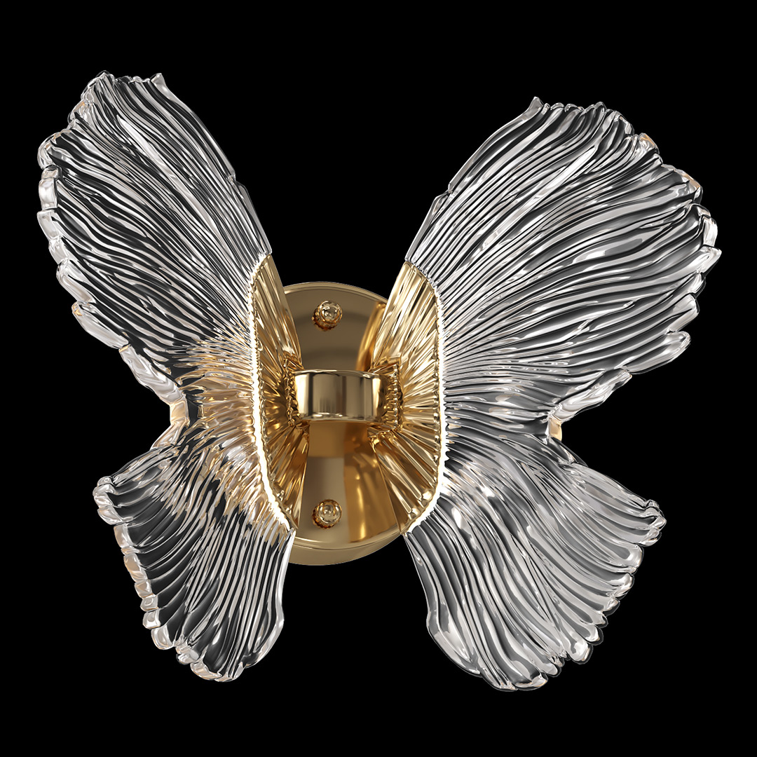 Бра  Borboleta Clear FL1103-1W1 из смолы — Fluorite