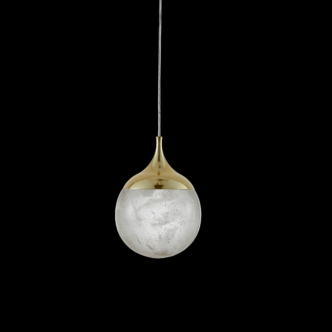 Подвесной светильник Perfectio Brass FL1175-1PS из кварца — Fluorite — фото 3