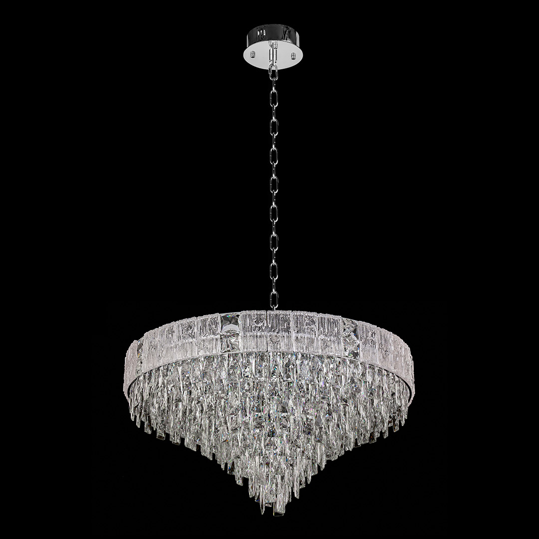 Люстра подвесная Delight Chrome FL1088-10P из хрусталя — Fluorite