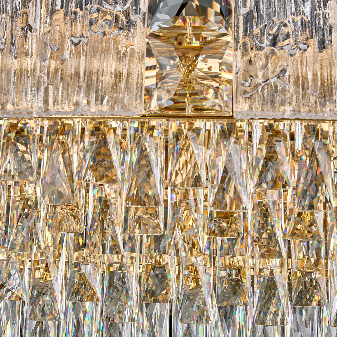 Люстра подвесная Delight Gold FL1058-15PL из хрусталя — Fluorite — фото 3