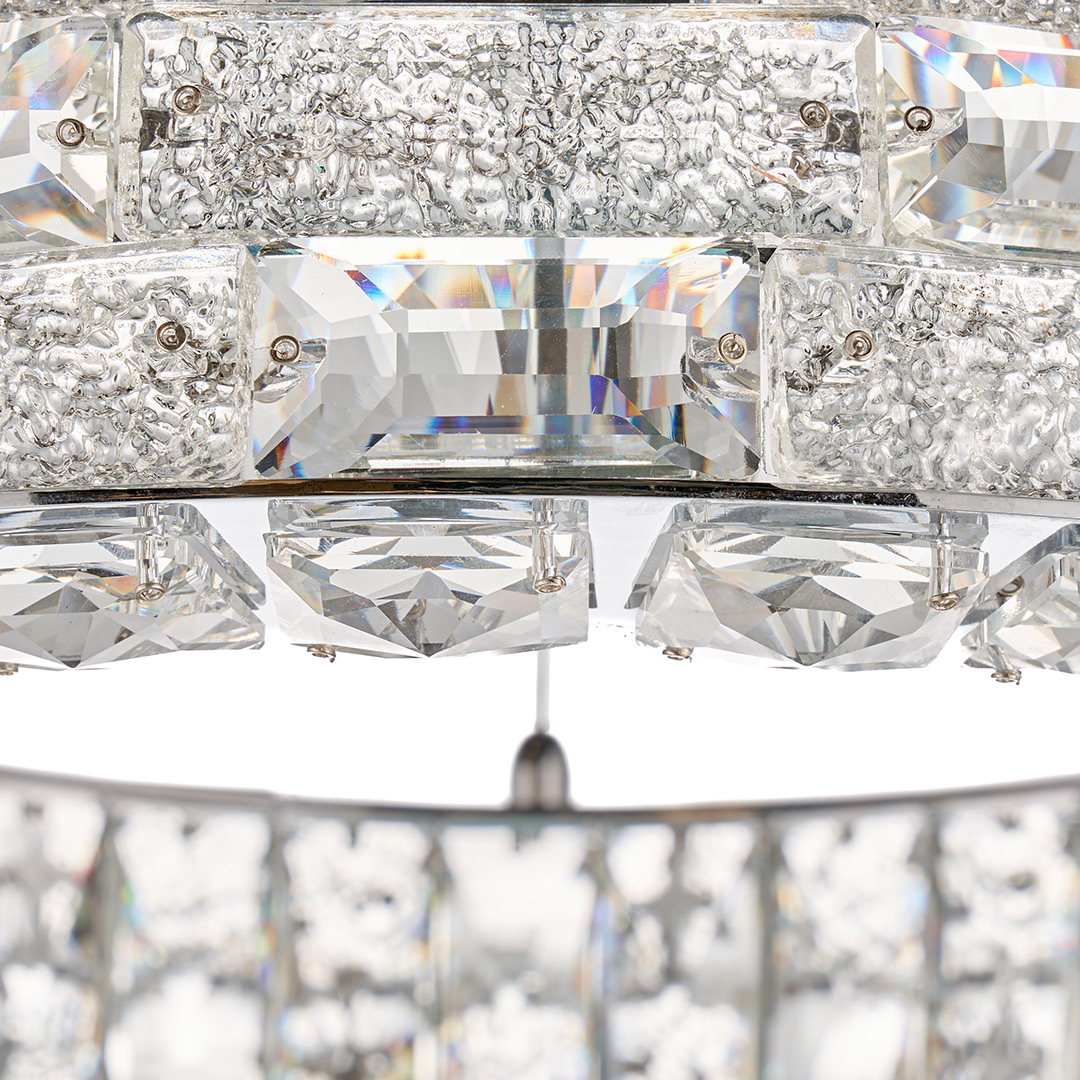 Люстра подвесная Festo Chrome FL1052-6P из хрусталя — Fluorite — фото 5