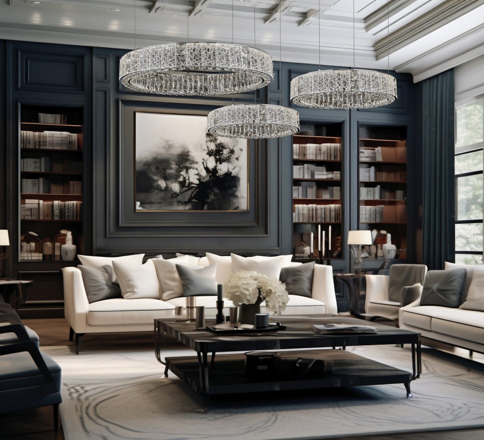 Люстра подвесная Ravissement Chrome FL1068-8P