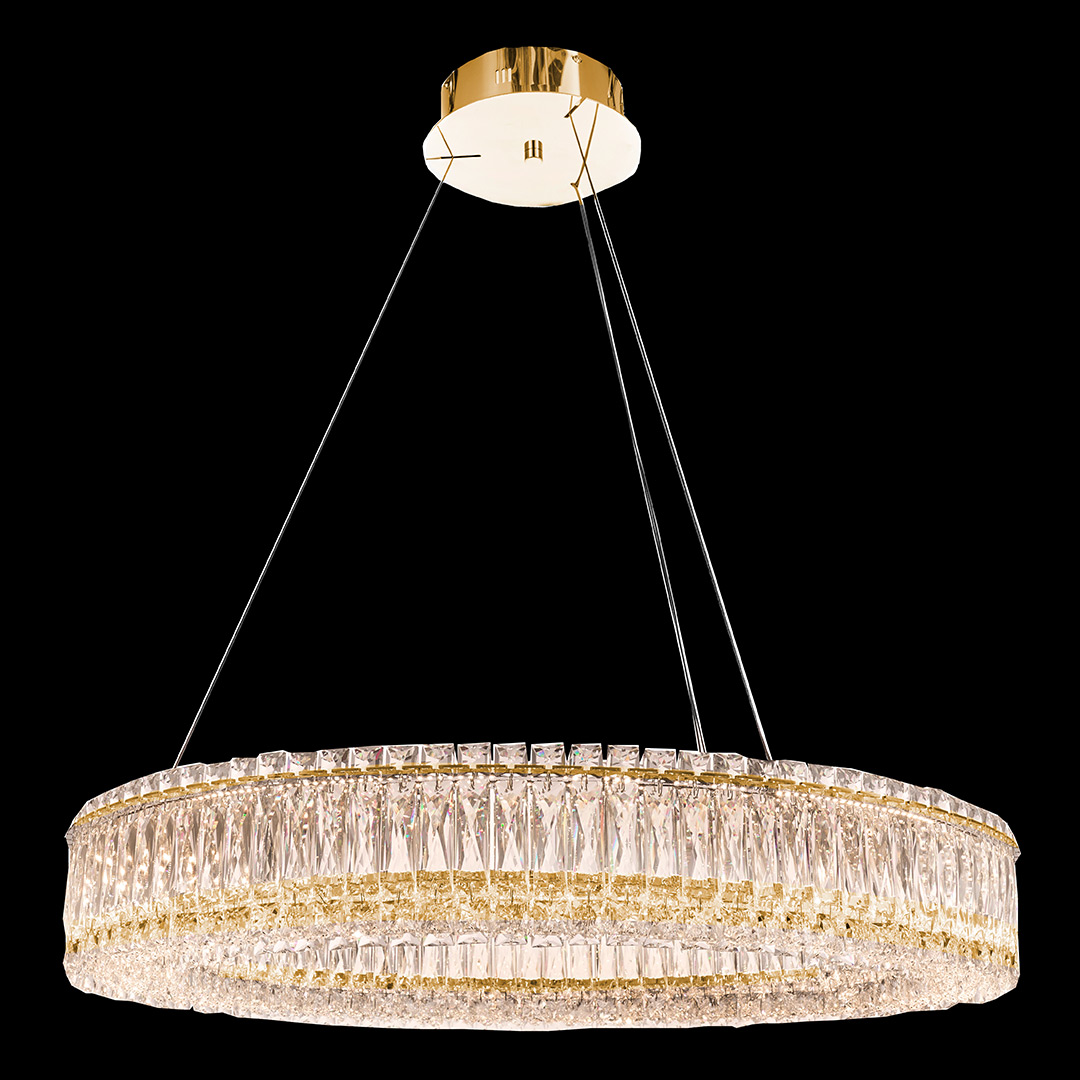 Люстра подвесная Vetto Gold FL1147-8P из хрусталя — Fluorite