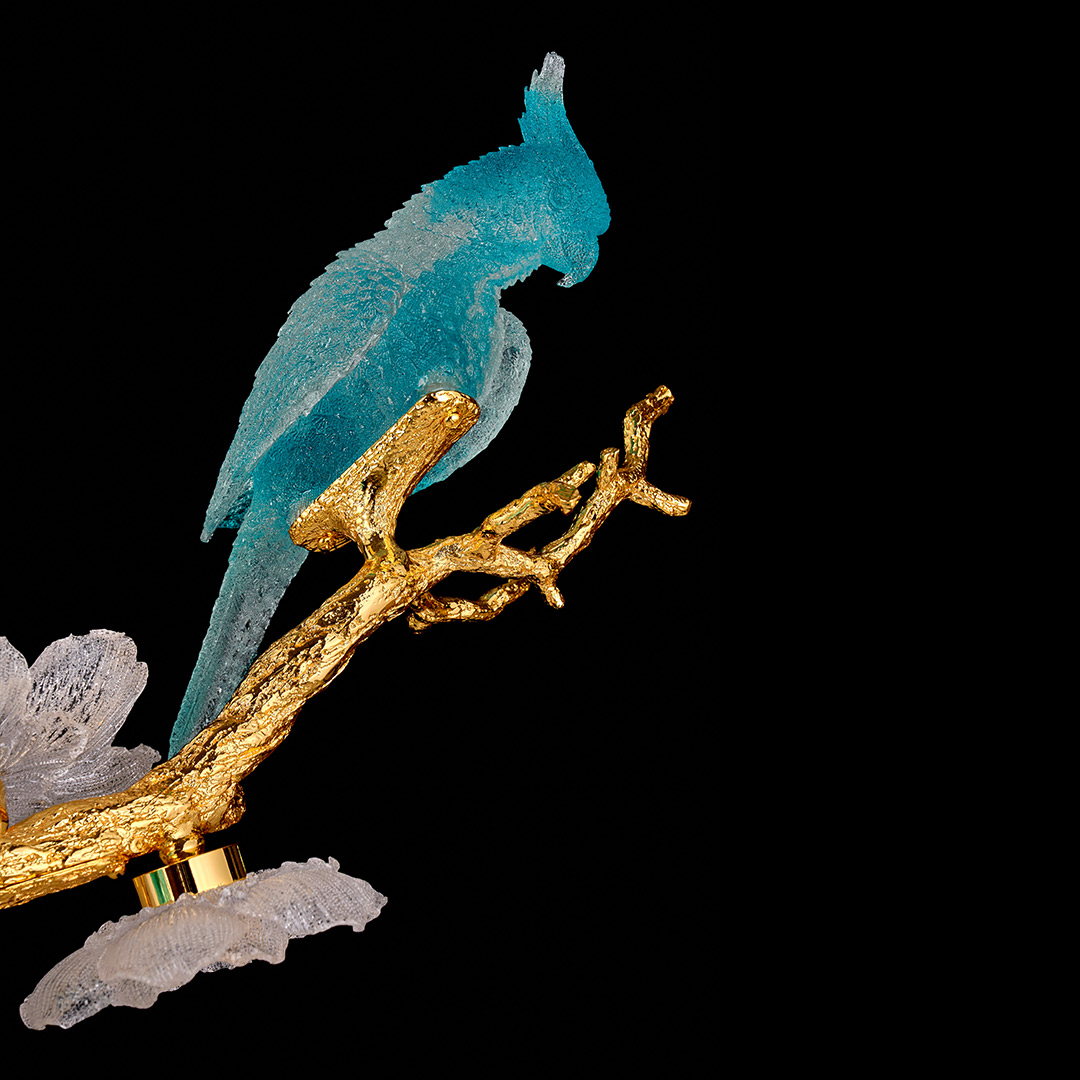 Люстра подвесная Sauvage FL1099-21PO из глазурированного стекла — Fluorite — фото 4