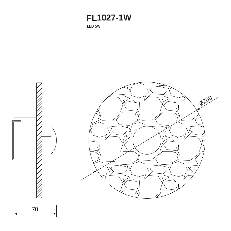 Бра Fluorite FL1027-1W из испанского алебастра — фото 7