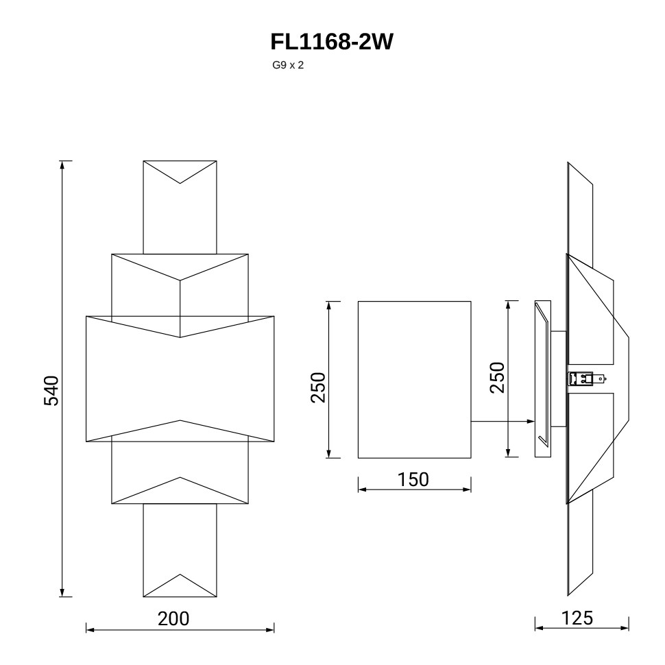 Бра De Autor FL1168-2W
