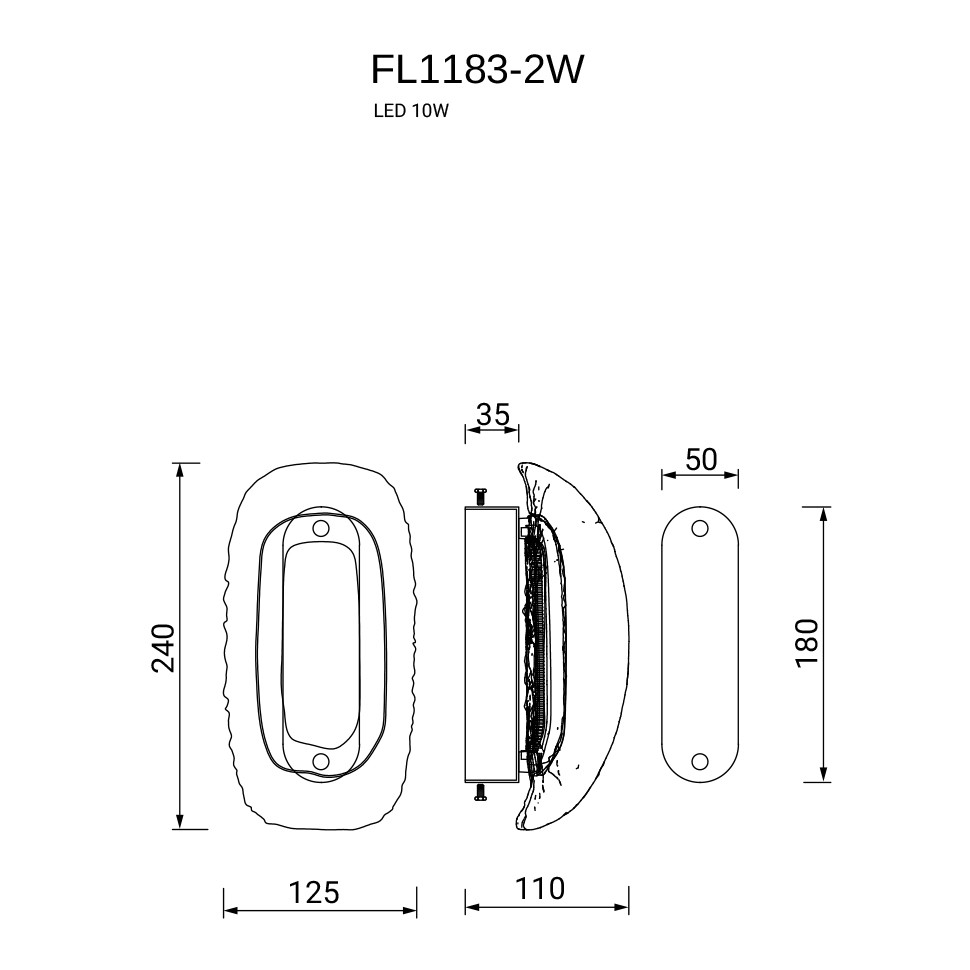 Бра Nobilta FL1183-2W