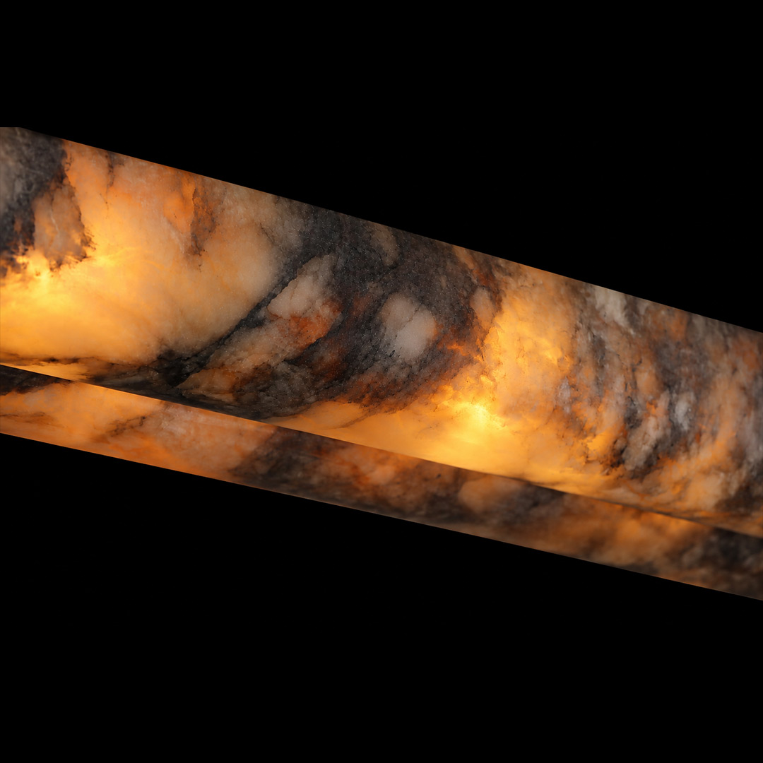 Подвесной светильник Mystix FL1199-10P из алебастра Tobacco — Fluorite — фото 6