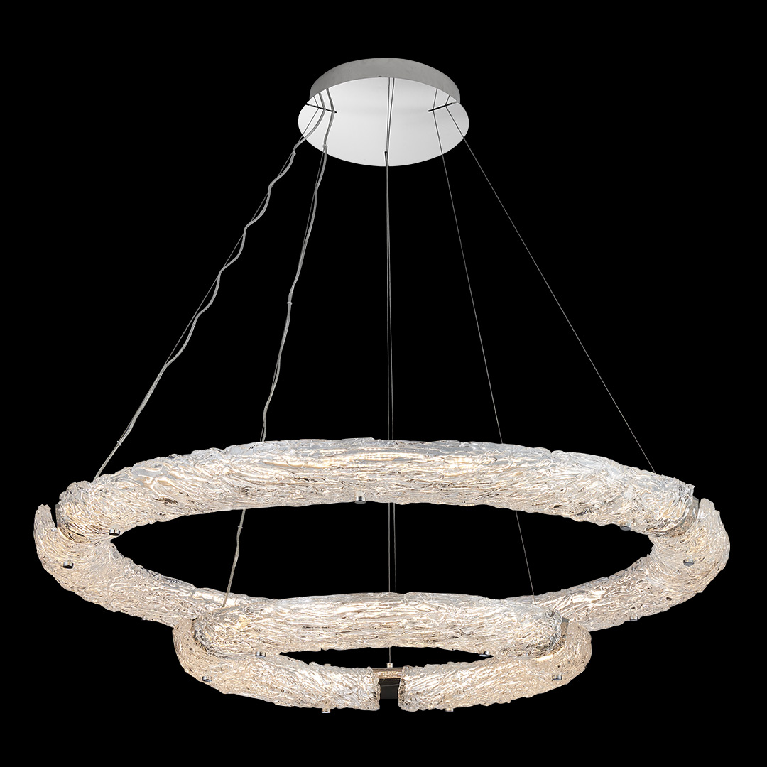 Люстра подвесная Rudeza Chrome FL1179-20P из стекла — Fluorite
