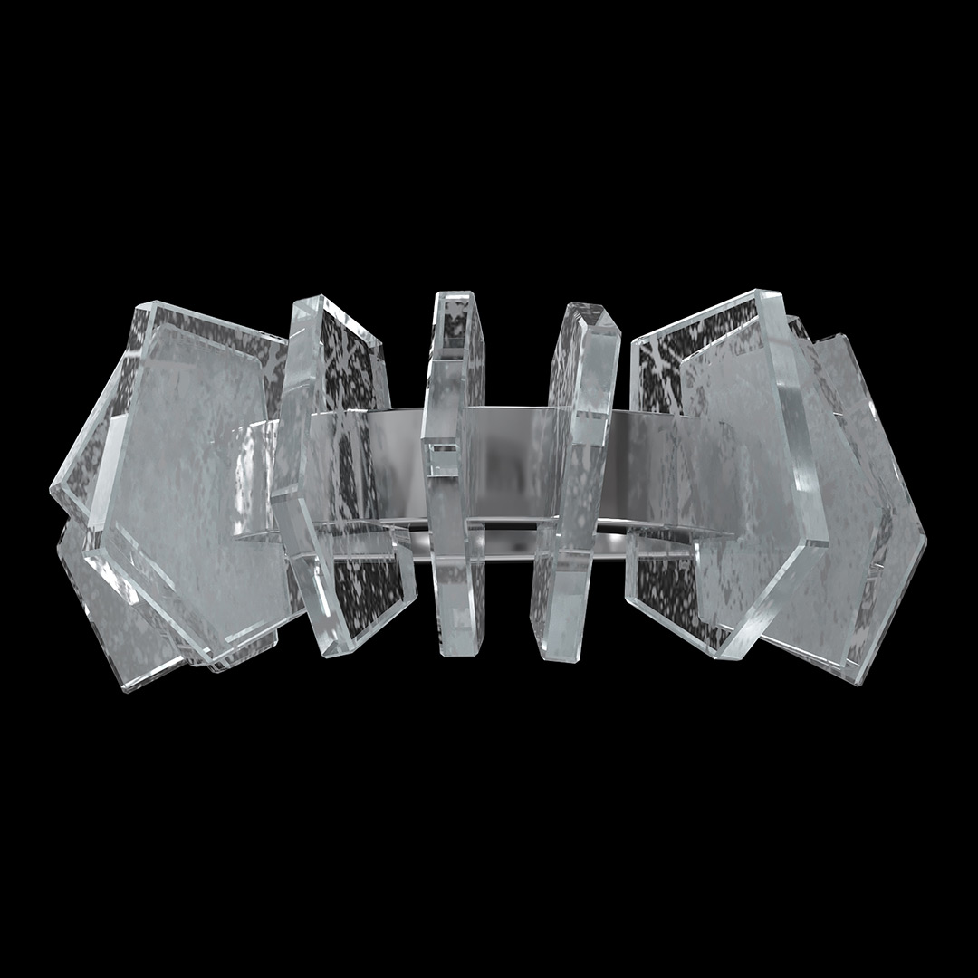 Бра Celeste Chrome FL1177-3W из кварца — Fluorite — фото 3