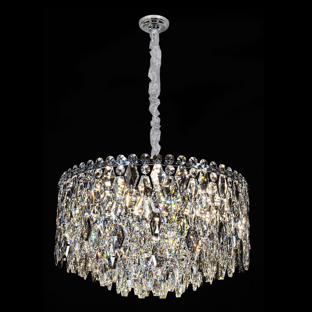 Люстра подвесная Sovrana Chrome FL1191-14P из хрусталя — Fluorite