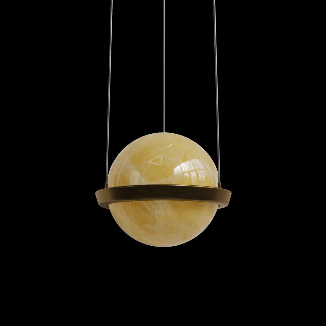 Подвесной светильник Saga Сitrine FL1218-1PC из кварца — Fluorite — фото 6