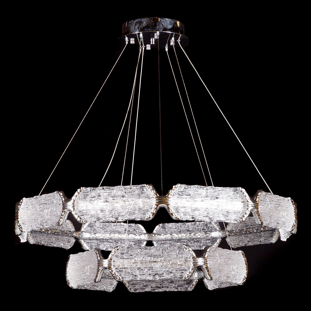 Люстра подвесная Epico Silver FL1150-10P из смолы — Fluorite — фото 2