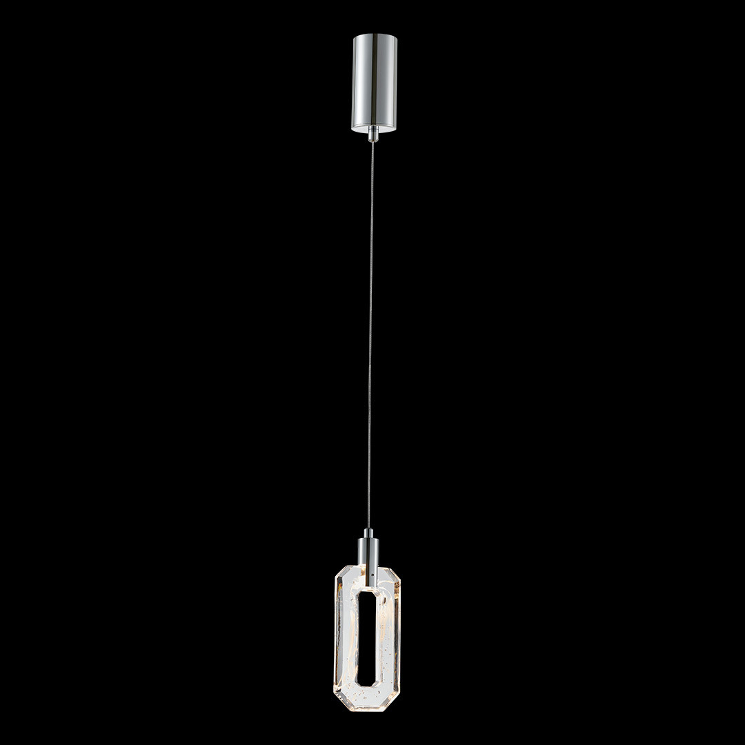 Подвесной светильник Flagranti Chrome FL1174-1P из стекла — Fluorite
